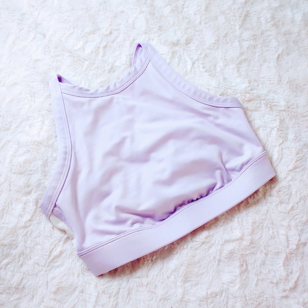 Joy Lab Shimmery Purple Sports Bra